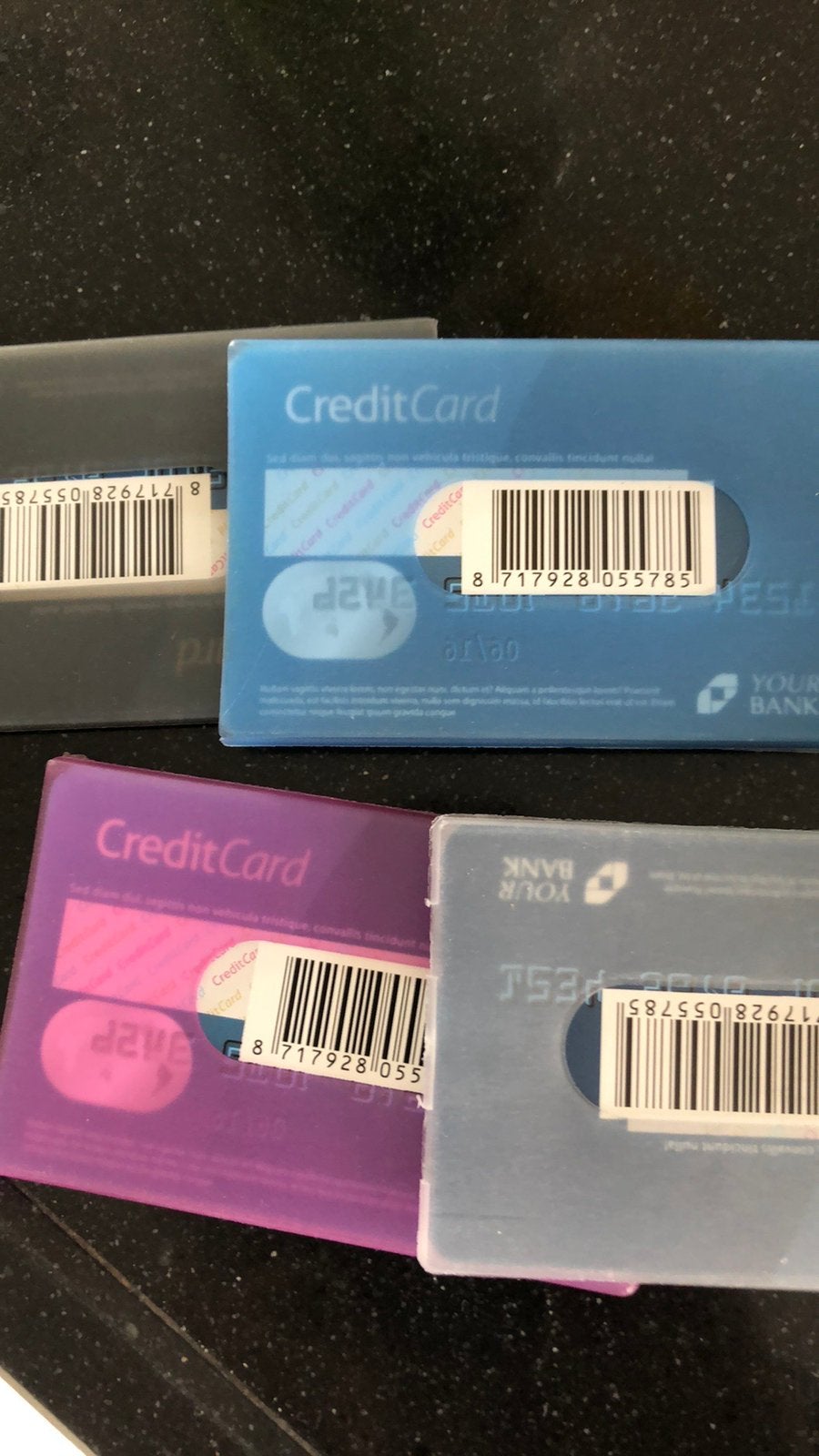 Bankpashouder in blauw/roze/wit/grijs, Ophalen of Verzenden, Nieuw, Blauw, Overige merken