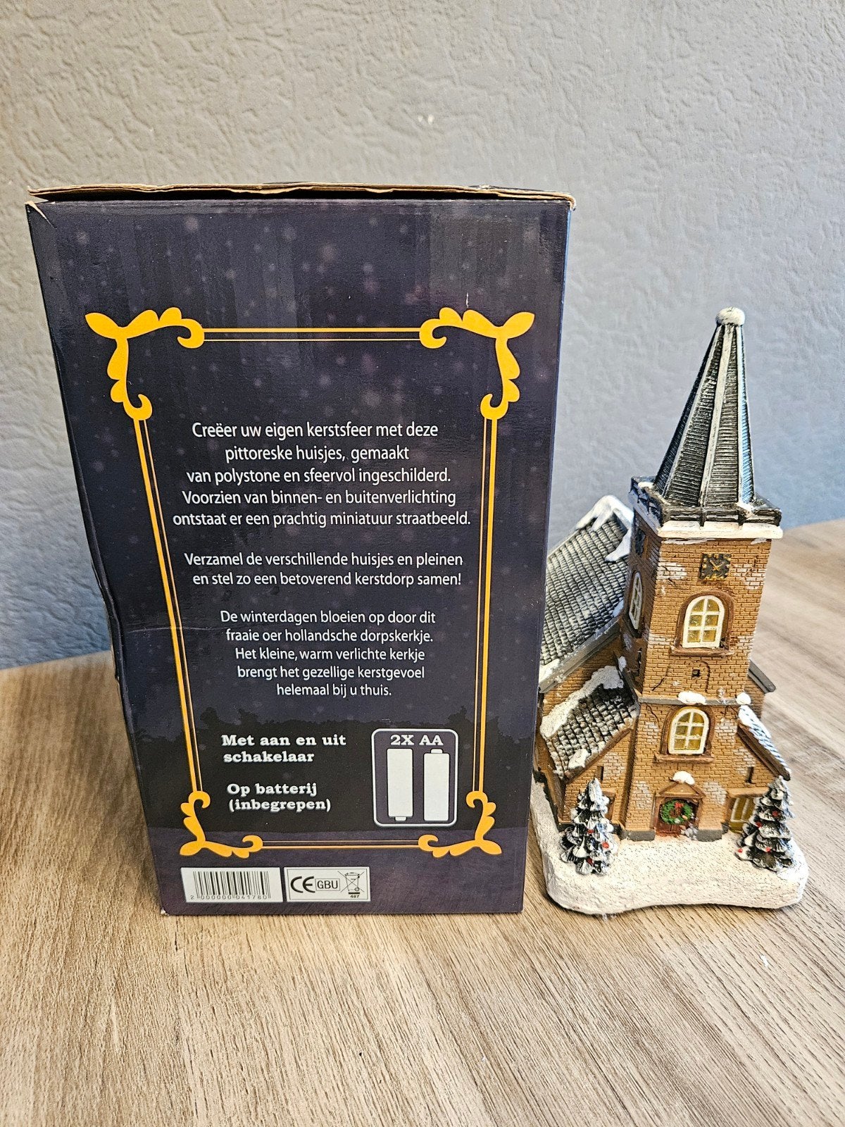 Typisch Holland dorps kerk - kerstdorp - huisje, Ophalen of Verzenden, Zo goed als nieuw