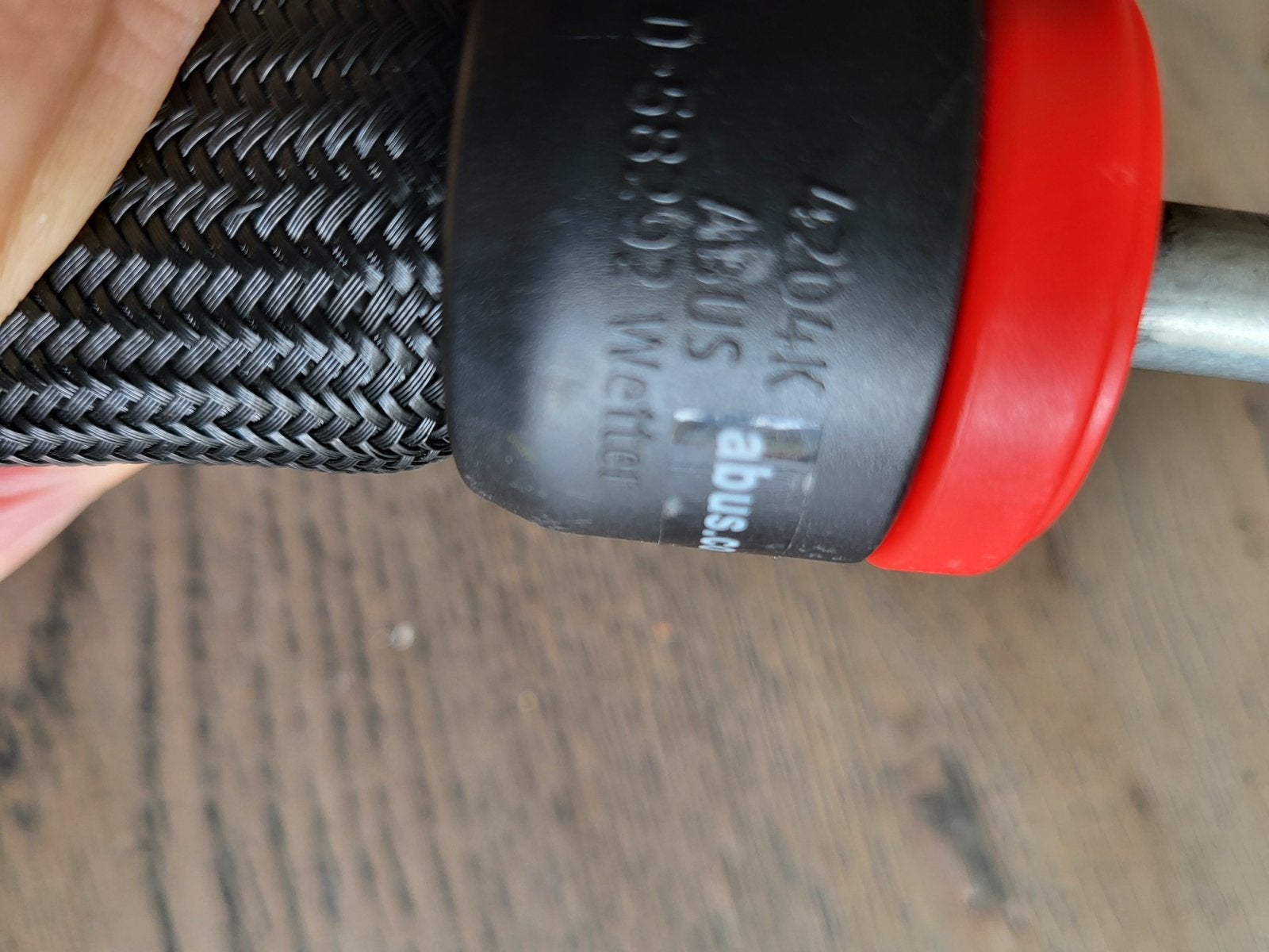 Abus Goose Lock 4204K/110 black fietsslot, Ophalen of Verzenden, Zo goed als nieuw, Kettingslot