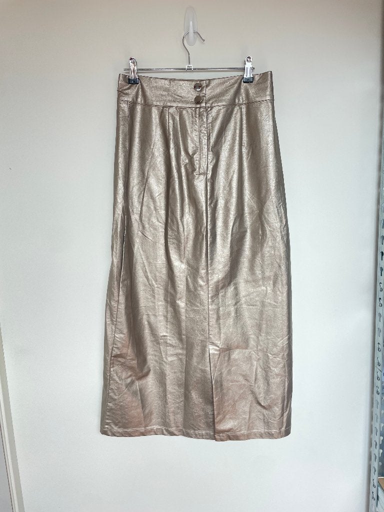 Aimee the Label Annelie rok maat XS/S metallic zilver recht, Overige kleuren, Info@aimeethelabel.nl, Ophalen of Verzenden, Maat 34 (XS) of kleiner