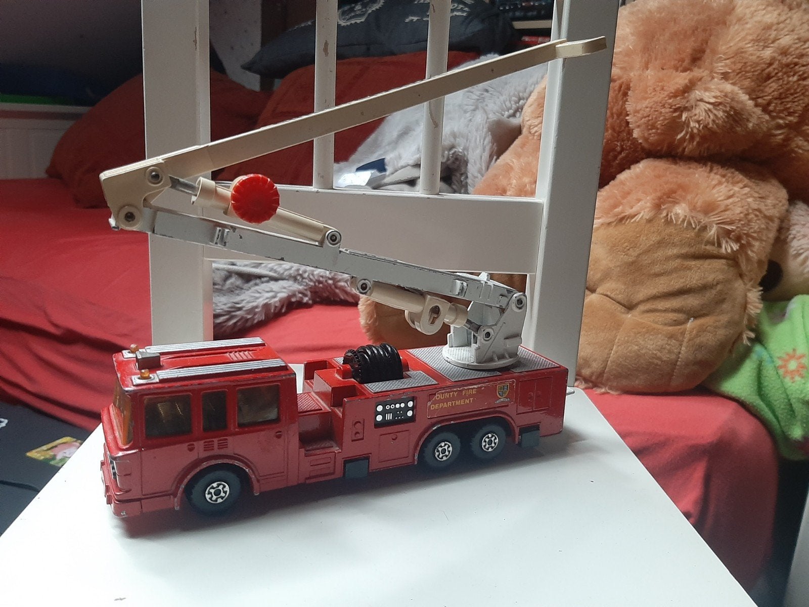 Matchbox Lesney Super Kings K39 Simon Snorkel Brandweerwagen, Ophalen of Verzenden
