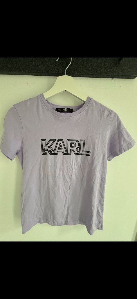 Paars T-shirt van Karl Lagerfeld, Kleding | Dames, Paars, Karl lagerfeld, Ophalen of Verzenden, Zo goed als nieuw