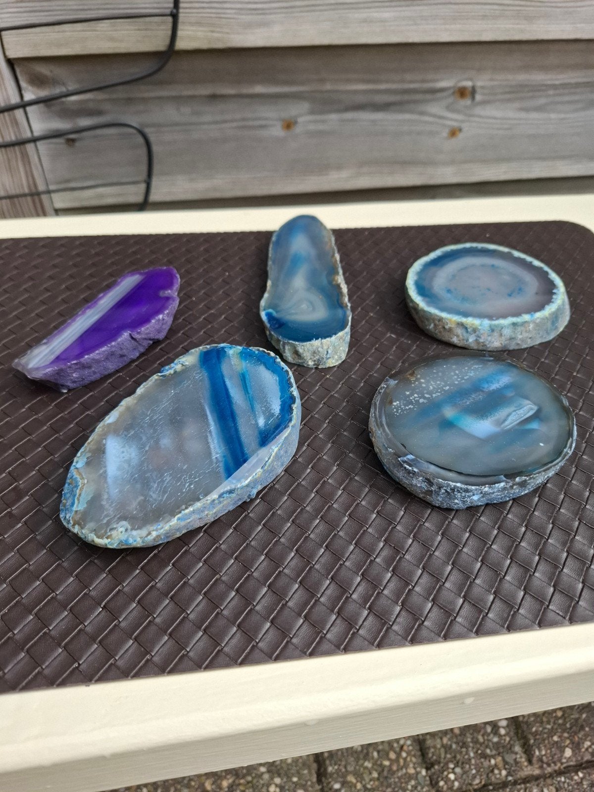 gepolijste agaatschijven, Ophalen of Verzenden