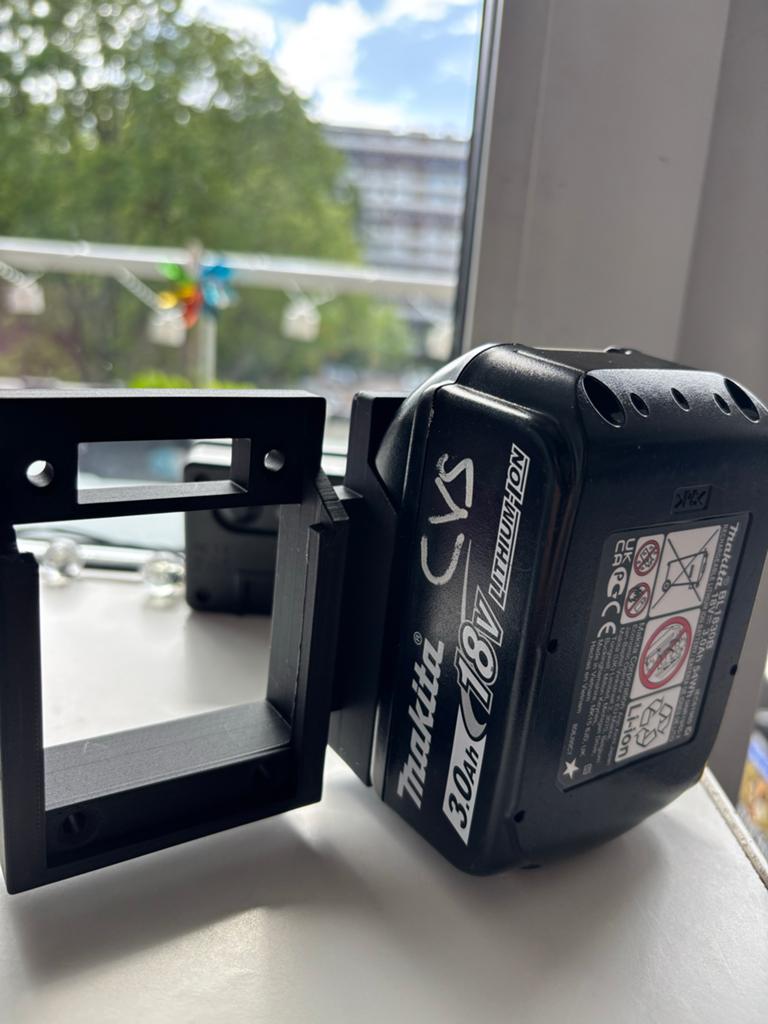 Makita 18V Dubbele Accu Houder | Stevig 3D Geprint, Ophalen of Verzenden, Zo goed als nieuw
