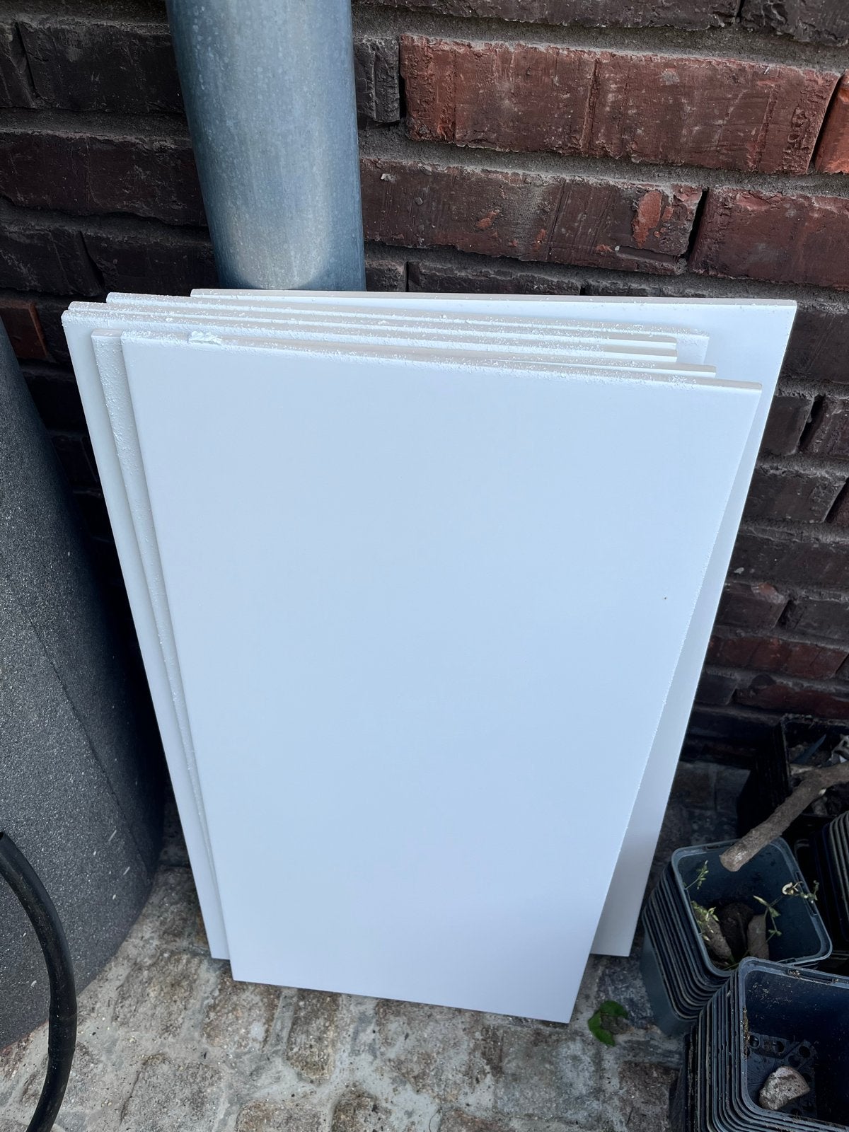 Witte tegels van Mosa, Doe-het-zelf en Verbouw, Tegels, Ophalen, Gebruikt, Minder dan 20 cm, Minder dan 5 m²