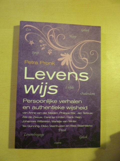 Petra Pronk - Levenswijs, Ophalen of Verzenden, Zo goed als nieuw, Overige onderwerpen, Achtergrond en Informatie