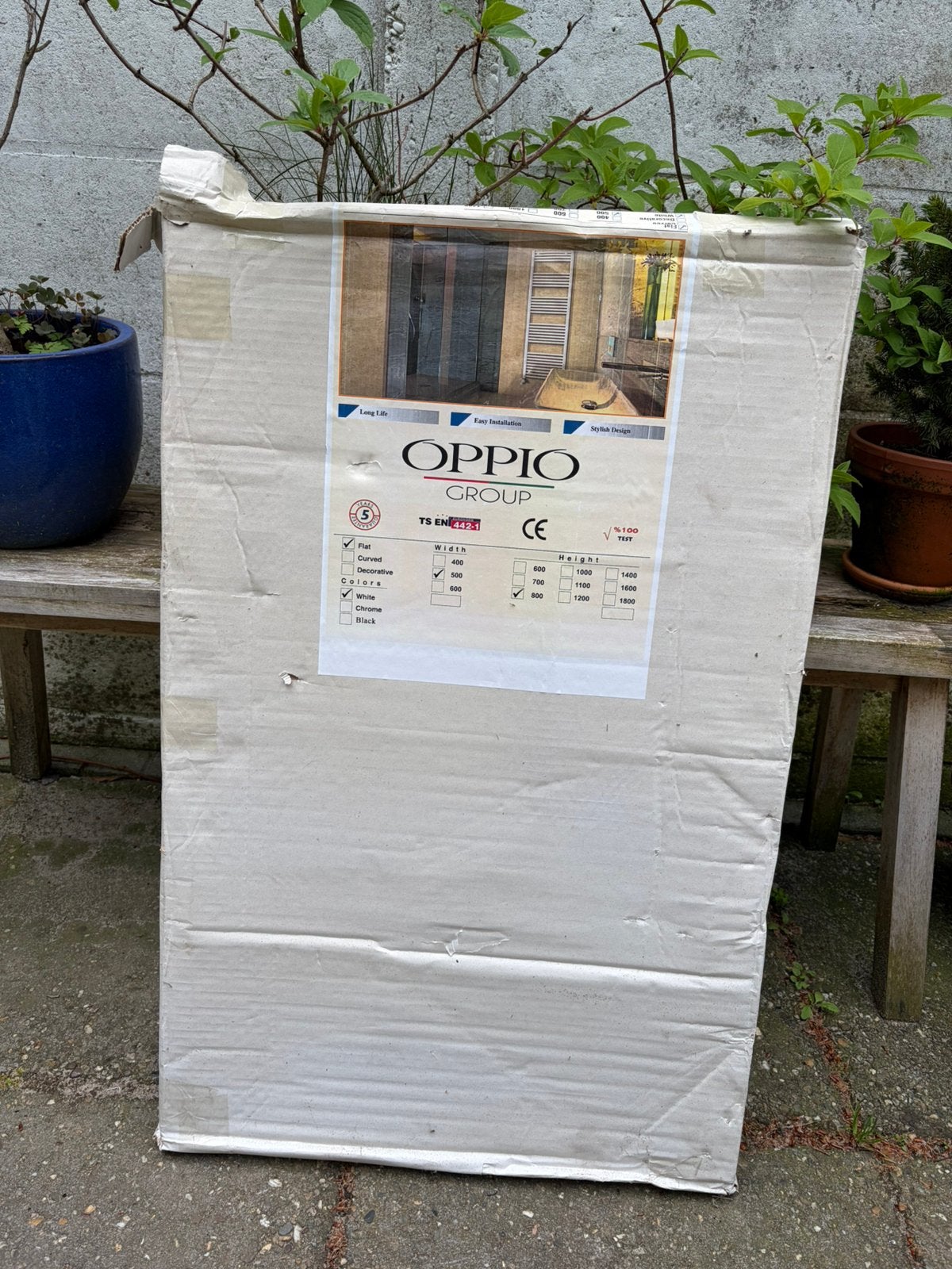 Nieuwe elektrische verwaeming van Oppio, Doe-het-zelf en Verbouw, Verwarming en Radiatoren, Ophalen, Radiator, Minder dan 60 cm