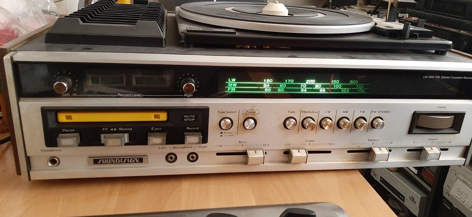 💥Soundesign model 5840 Tuner ,Cassette Deck, platenspeler, Muziek en Instrumenten, Ophalen of Verzenden, Gebruikt, Overige merken