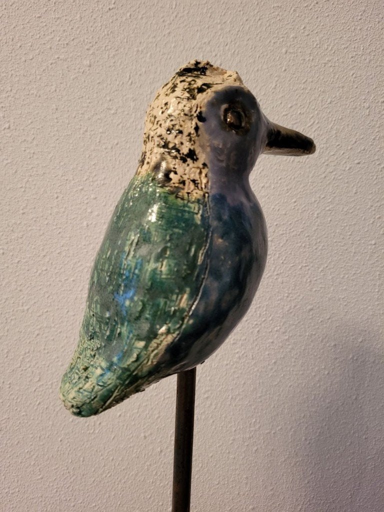 VOGEL, beeld, geglazuurd, keramiek, Verzamelen, Ophalen, Nieuw, Dier