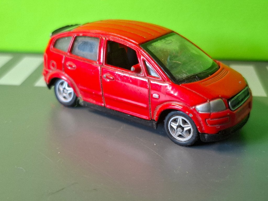 Welly - Audi A2 [rood] 1/55, Ophalen of Verzenden, Gebruikt, Auto