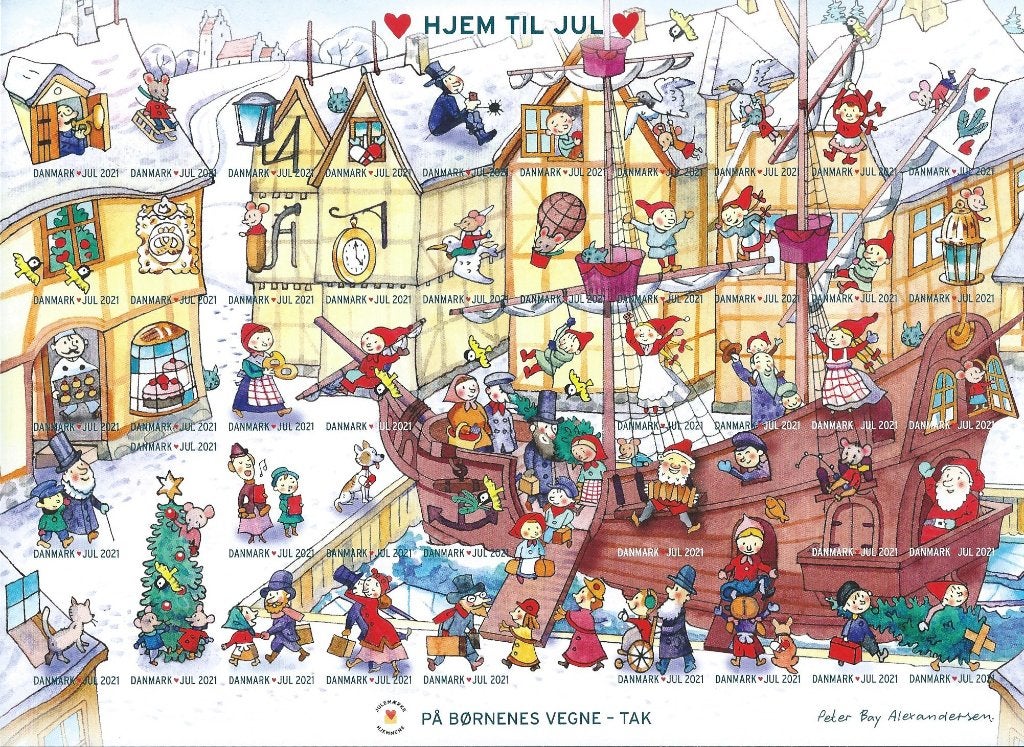 Denemarken - Kerstvel 2021 - Ongetand - Postfris, Ophalen of Verzenden, Denemarken, Postfris
