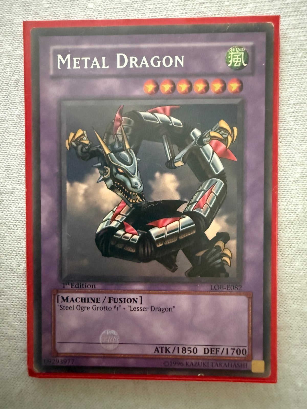 Metal Dragon yugioh, Verzenden, Gebruikt, Losse kaart
