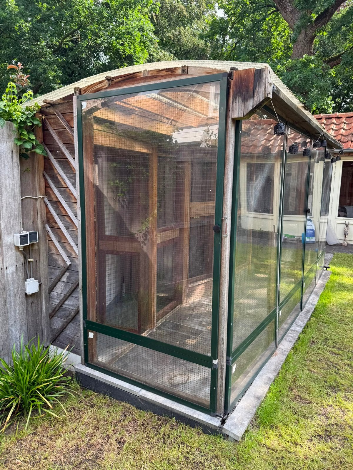 Voliere plexiglas deuren 6 grote en 6 kleinere, Dieren en Toebehoren, Vogels | Hokken en Kooien, Ophalen, Gebruikt, Aluminium