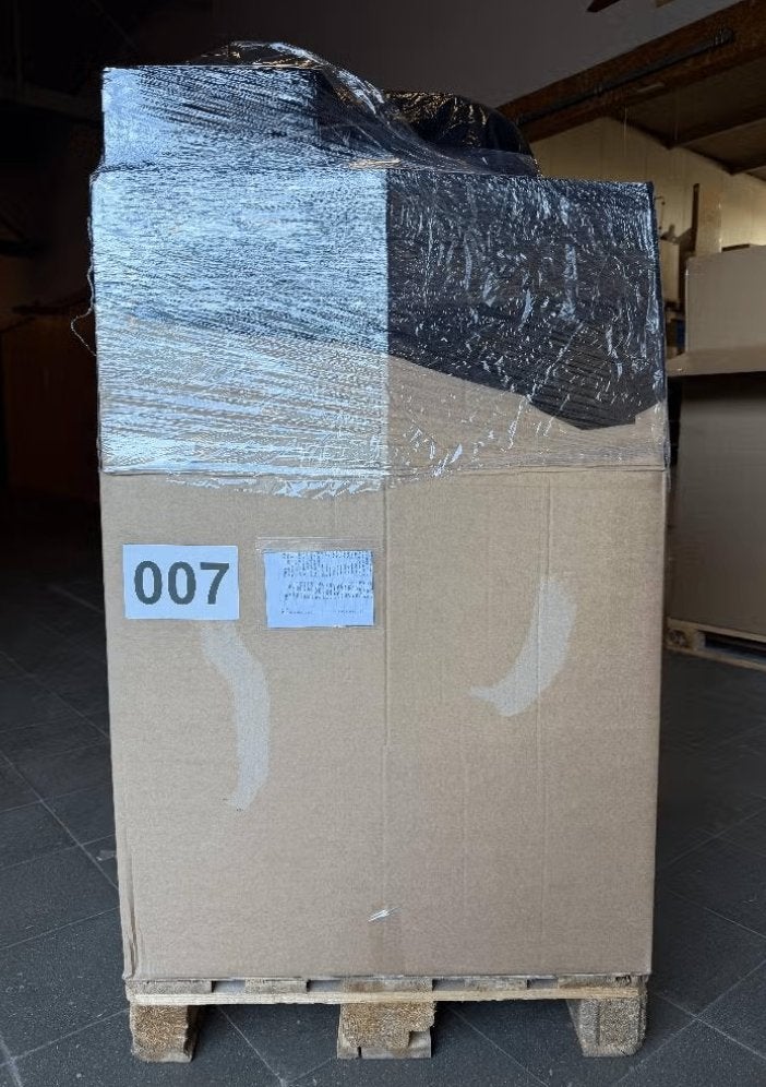 Pallet retourgoederen met inventarislijst, Ophalen, -, -, Nieuw