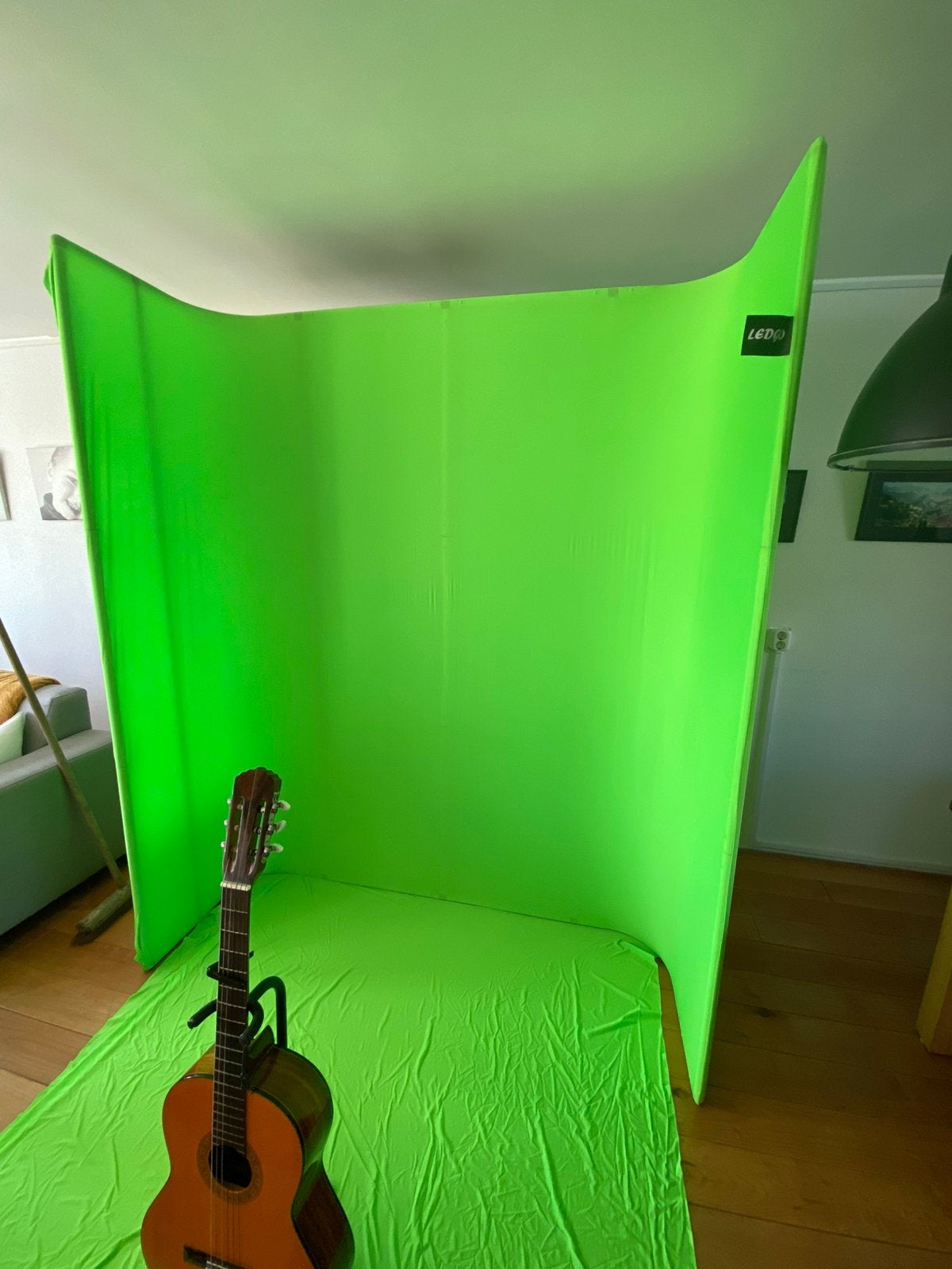 Green screen WALL U- vorm + opberg tas, Audio, Tv en Foto, Fotografie | Fotostudio en Toebehoren, Gebruikt, Ophalen of Verzenden