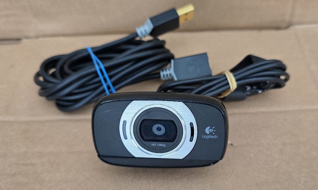 Leuke Webcam Logitech HD C615  Mooie Beeld, Computers en Software, Gebruikt, Ophalen of Verzenden, Monitorclip, Windows
