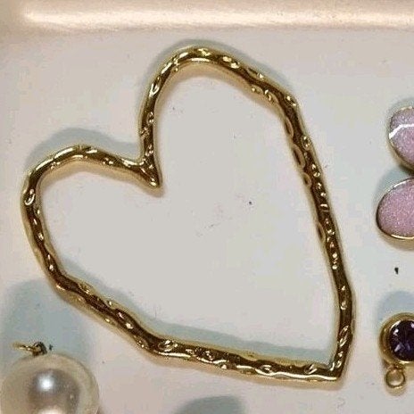 Bedel hart hanger tussenzetsel rvs hartje XL stainless steel, Overige merken, Overige materialen, Verzenden, Nieuw