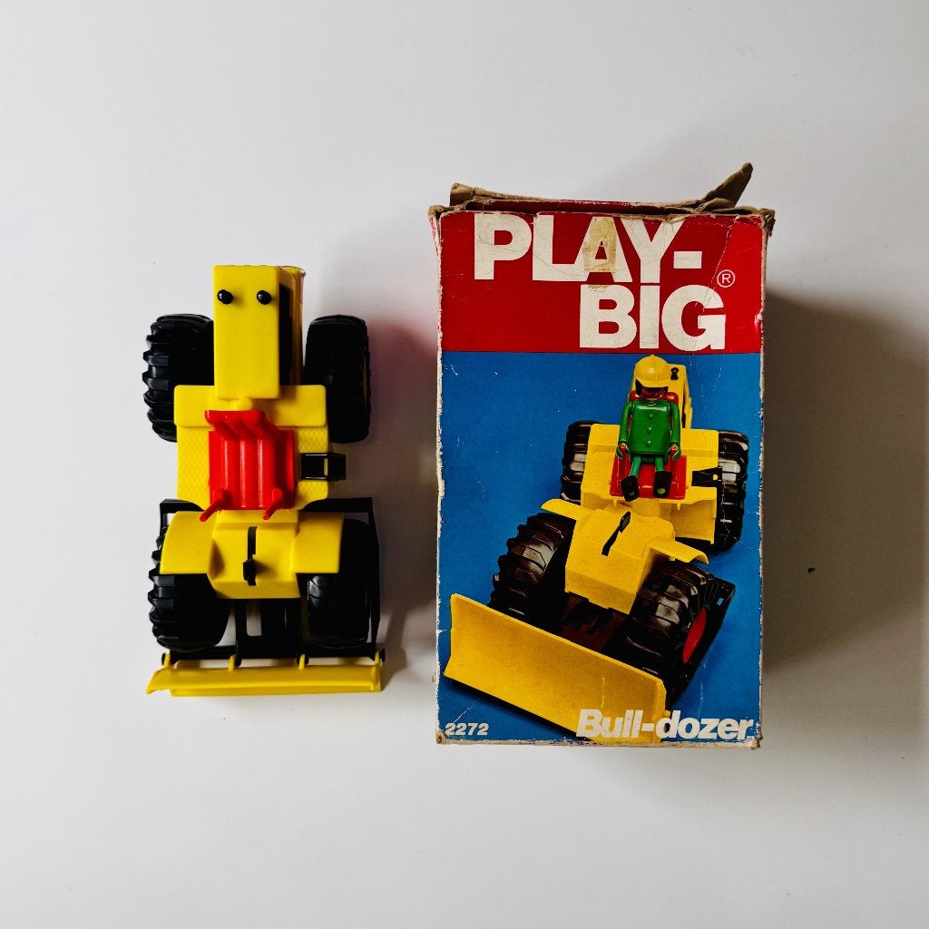 PLAY-BIG Bulldozer 2272 | vintage jaren 70, Kinderen en Baby's, Ophalen of Verzenden, Zo goed als nieuw, Complete set, Voertuig