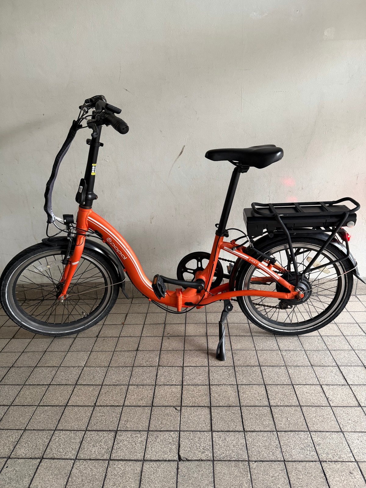Popal E-Folt Opvouwbare E-bike - Oranje 20 inch., Fietsen en Brommers, 20 inch of meer, Velgrem, Versnellingen, Ophalen of Verzenden