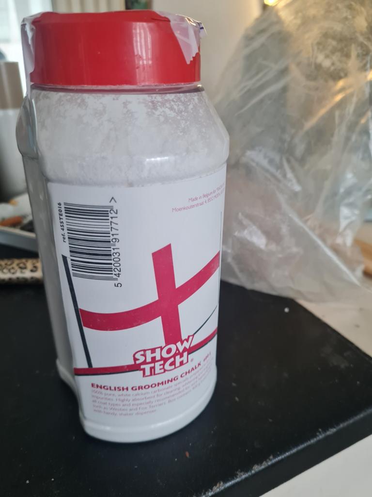 Kalkpoeder voor witte honden voor shows, Dieren en Toebehoren, Honden-accessoires, Ophalen of Verzenden, Nieuw