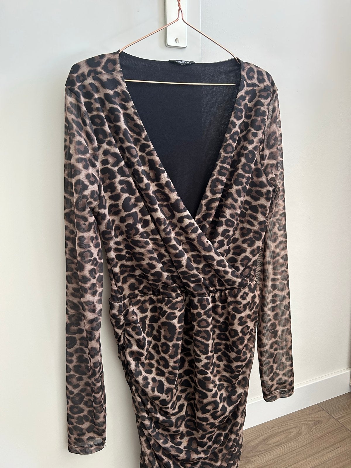 Royal Chicks Luipaardprint mini Jurk Maat L, Kleding | Dames, Bruin, Maat 42/44 (L), Ophalen of Verzenden, Zo goed als nieuw
