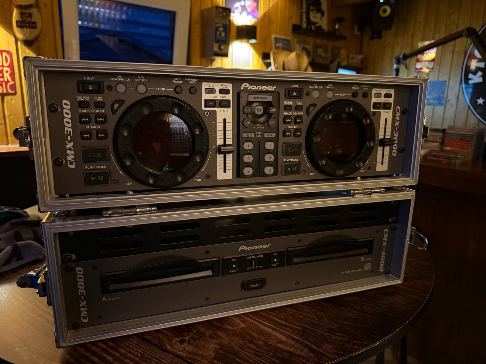 Pioneer CMX-3000 Dubbele CD-speler in Flightcase, Ophalen of Verzenden, Gebruikt, Dj-set, Pioneer