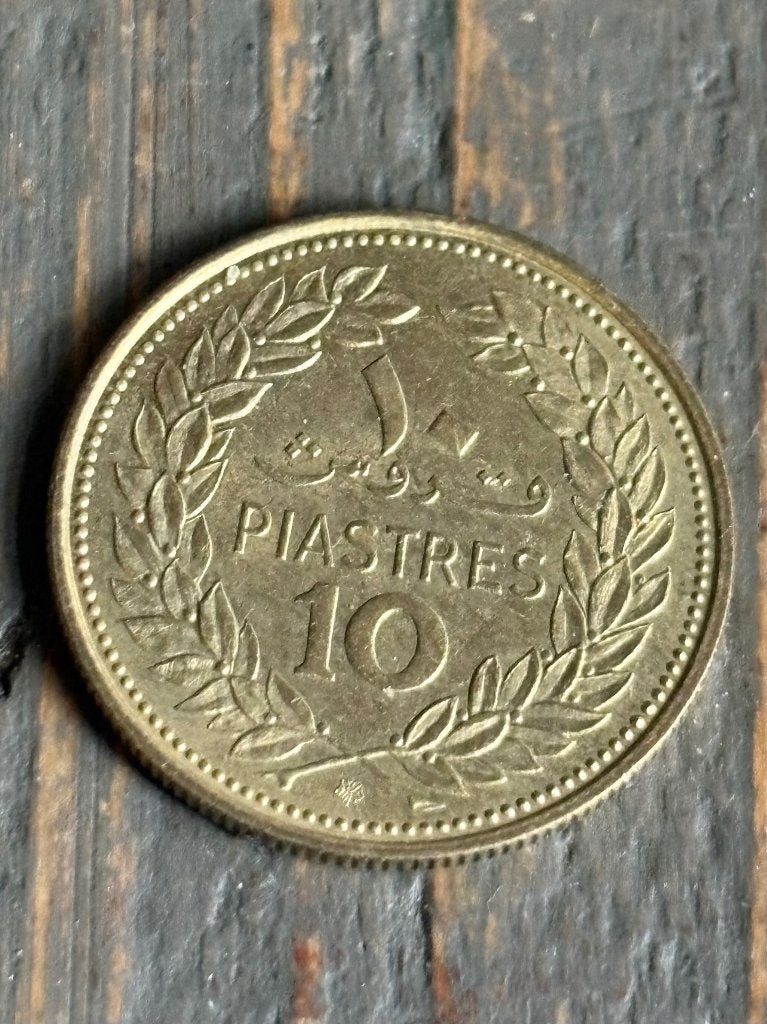 10 Piastres 1972 Libanon, Ophalen of Verzenden, Midden-Oosten, Losse munt