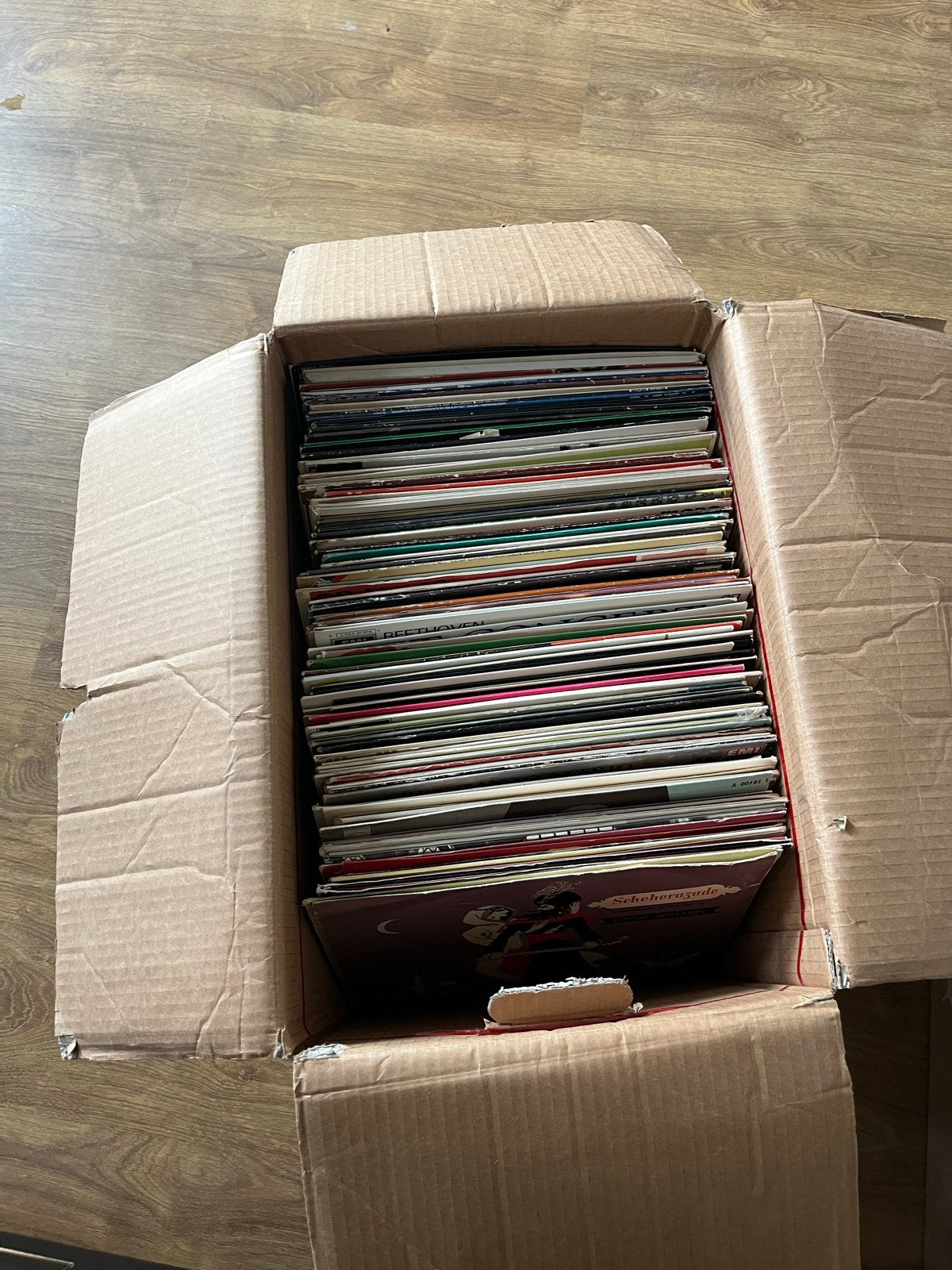 Grote doos vol klassieke elpees (Bach, Mozart, Beethoven), Cd's en Dvd's, Vinyl | Klassiek, Ophalen, Gebruikt, Bach