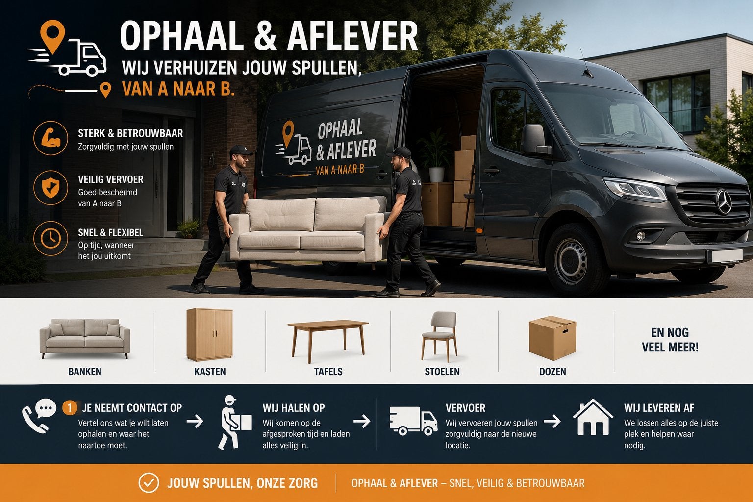 Meubels ophalen & bezorgen | Regio Utrecht & omliggend