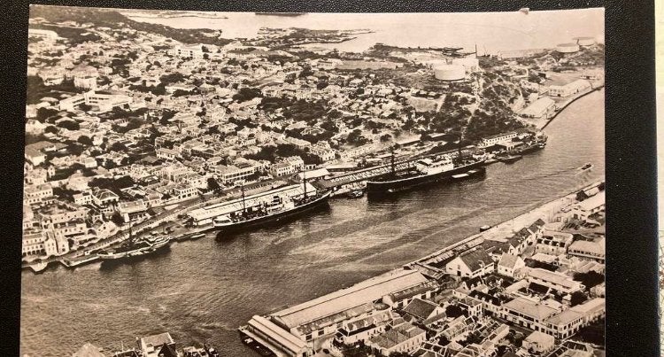 Willemstad Curacao Antillen  KNSM haven jaren 50, Ophalen of Verzenden