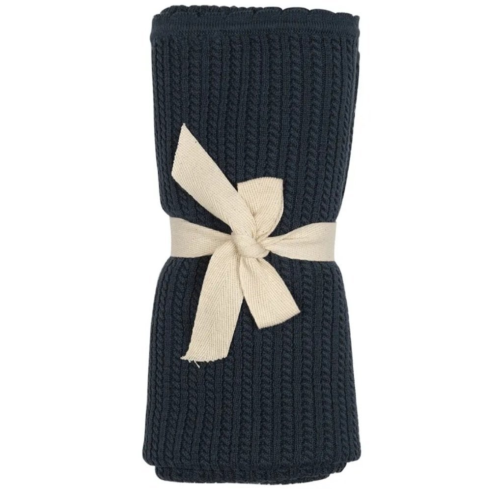 Musli Gebreide babydeken Midnight 90x90cm - Nieuw, Nieuw, 90 cm, Blauw, Deken