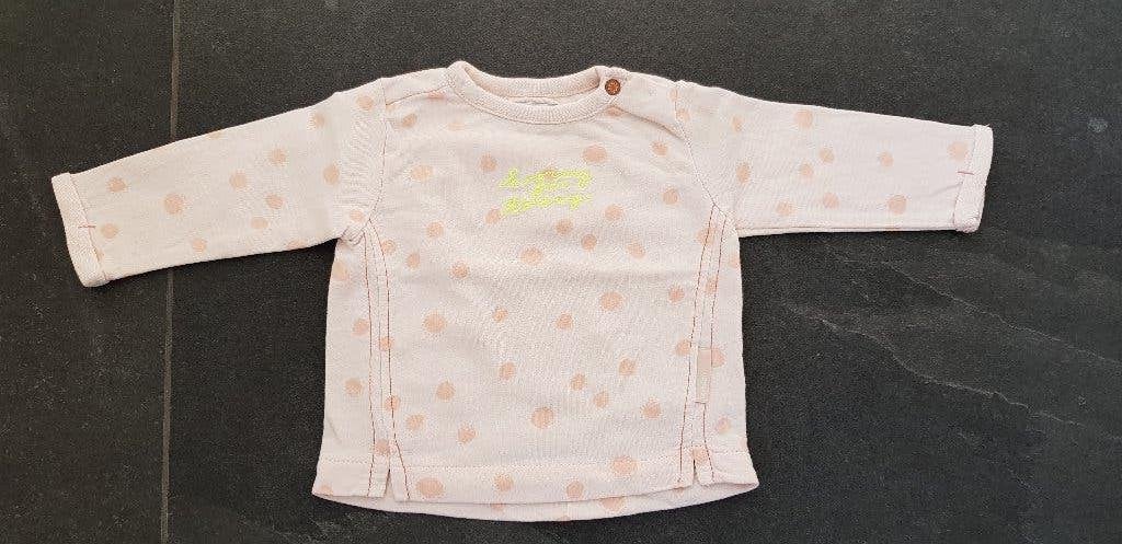 roze sweater met stippen van noppies, maat 56, Kinderen en Baby's, Babykleding | Maat 56, Ophalen of Verzenden, Zo goed als nieuw