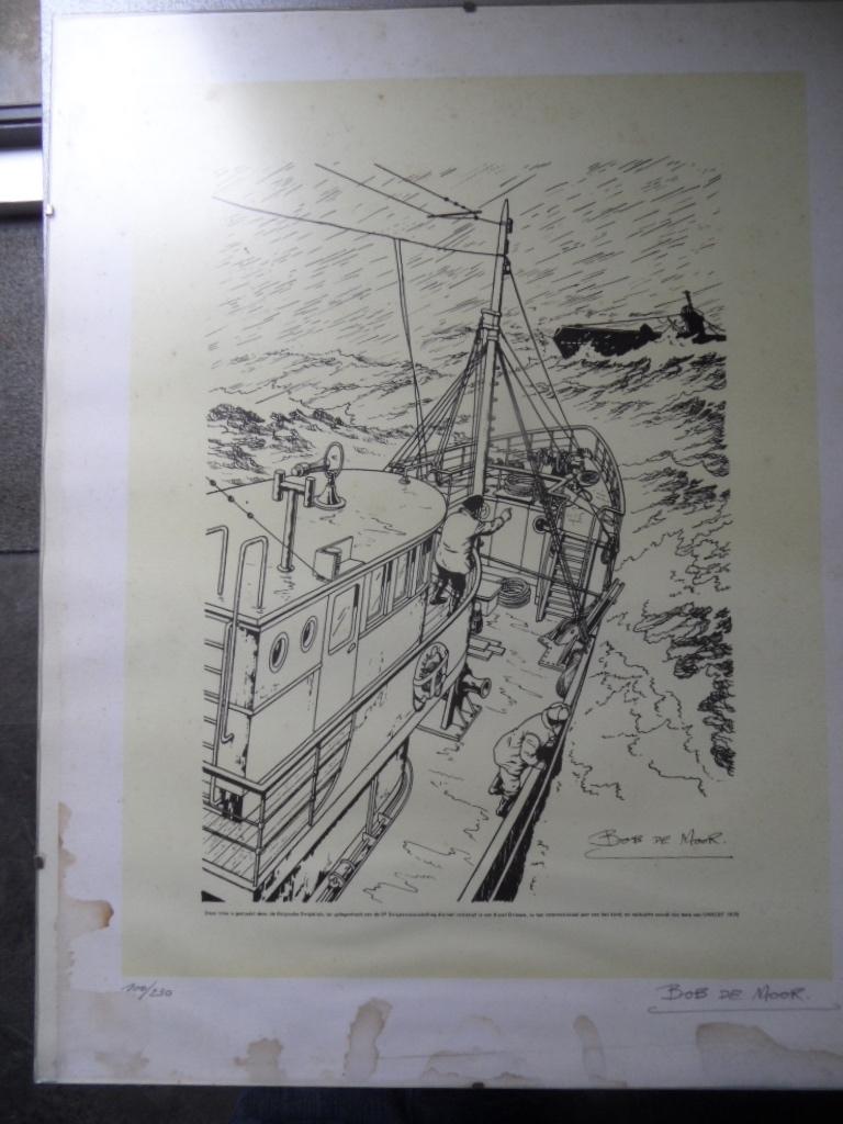 Bob de Moor litho gesigneerd, Eén stripboek, Ophalen of Verzenden, Gelezen, Bob de Moor