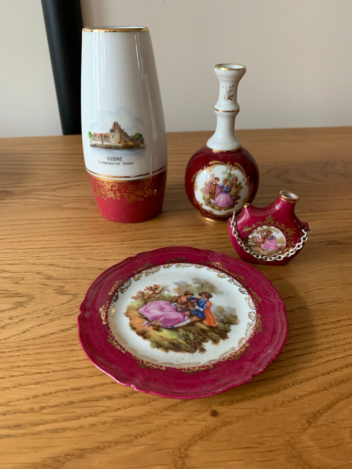 Limoges Goudeville Miniatuur Porselein Set, Antiek en Kunst, Ophalen of Verzenden