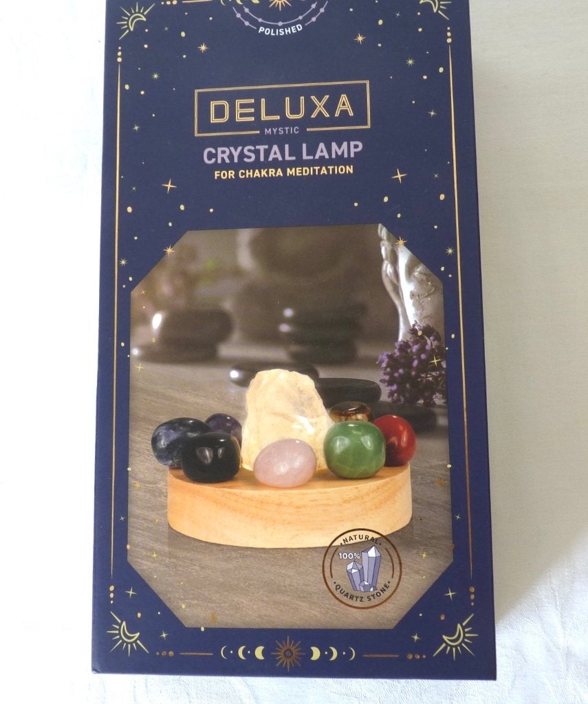 crystal lamp for chakra meditation, Ophalen of Verzenden
