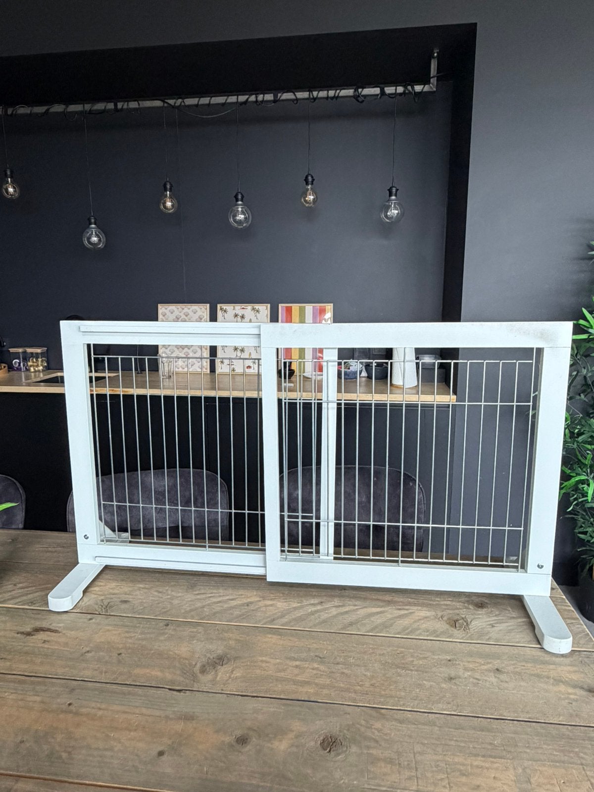 Trixie Honden-Hek 65 tot 108 X 61cm - Afsluithek - Wit -ZGAN, Ophalen, Zo goed als nieuw, Metaal of IJzer, 115 cm of meer