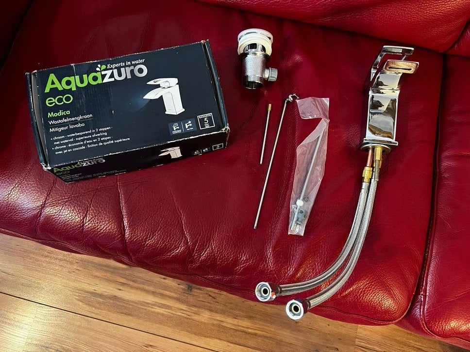 Aquazuro Modica Eco Wastafelkraan Chroom Nieuw, Ophalen, Nieuw, Chroom, Kraan
