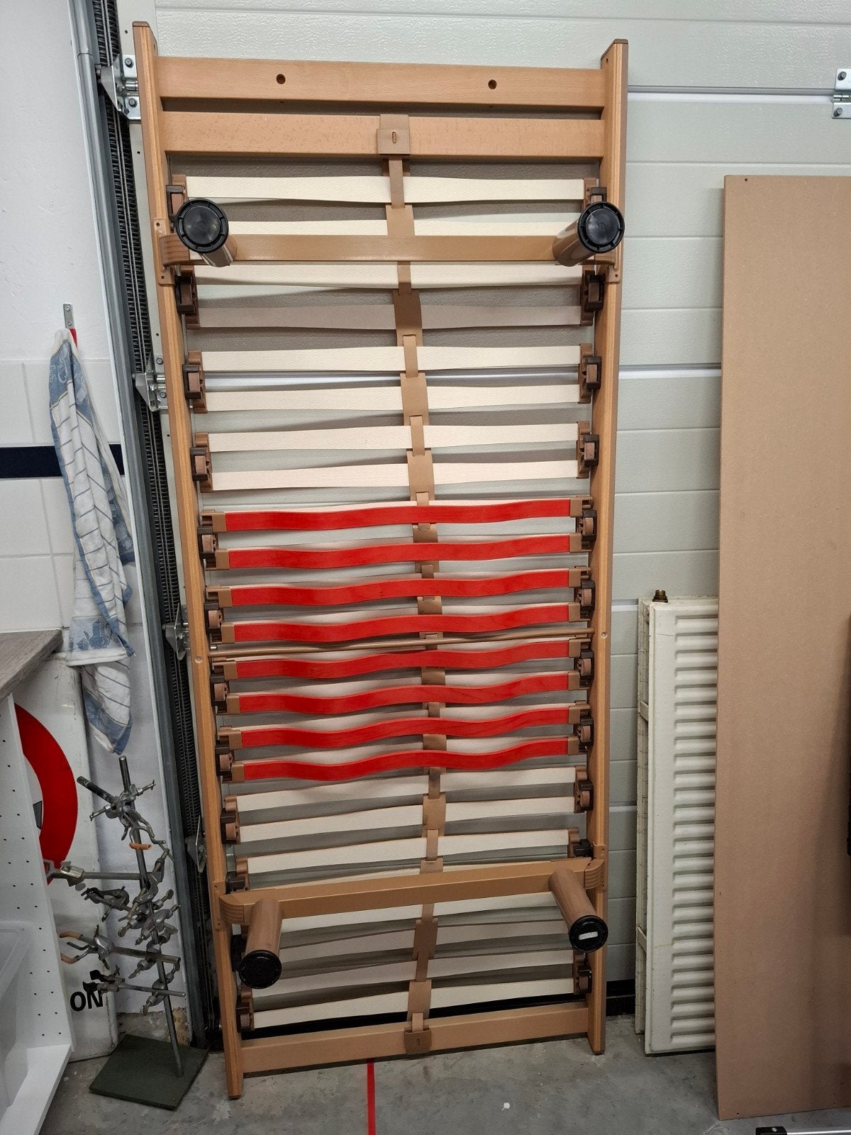 Swissflex lattenbodem onderstel 79x198 cm 27 hoog, Ophalen, Gebruikt, Eenpersoons, 80 cm