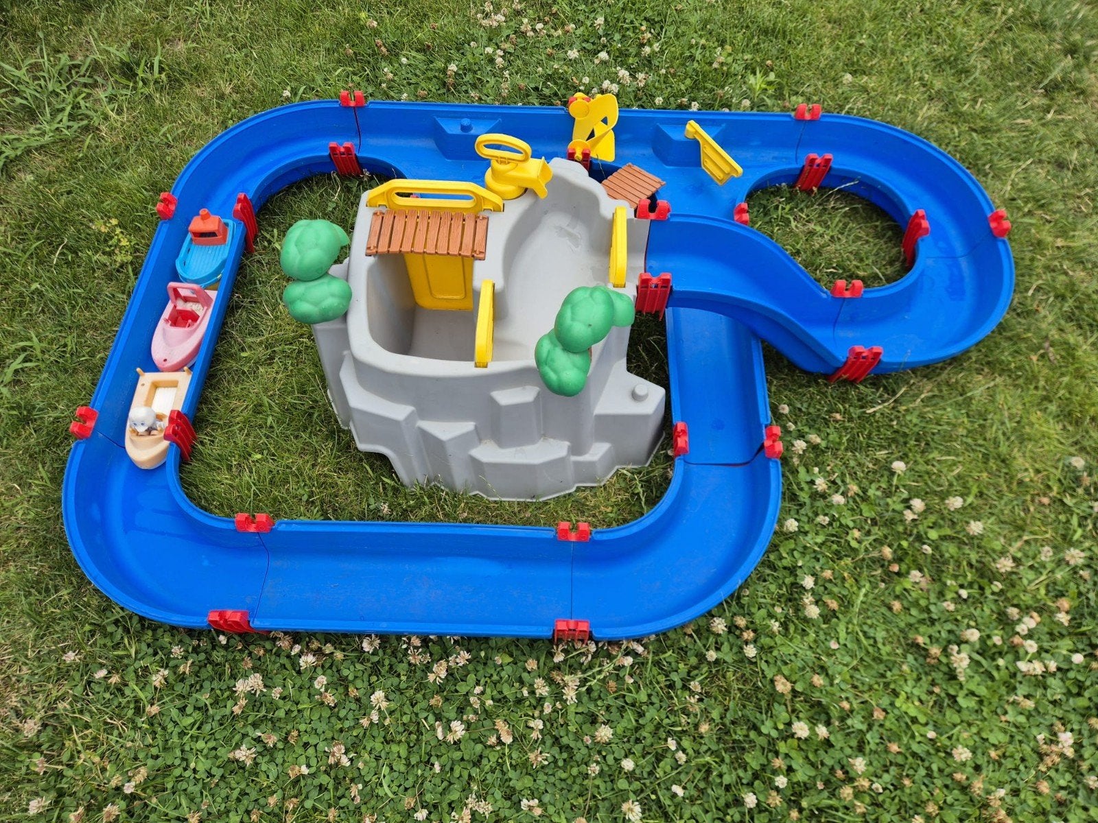 Waterbaan Aquaplay met berg en bootjes, Kinderen en Baby's, Speelgoed | Buiten | Los speelgoed, Ophalen, Gebruikt
