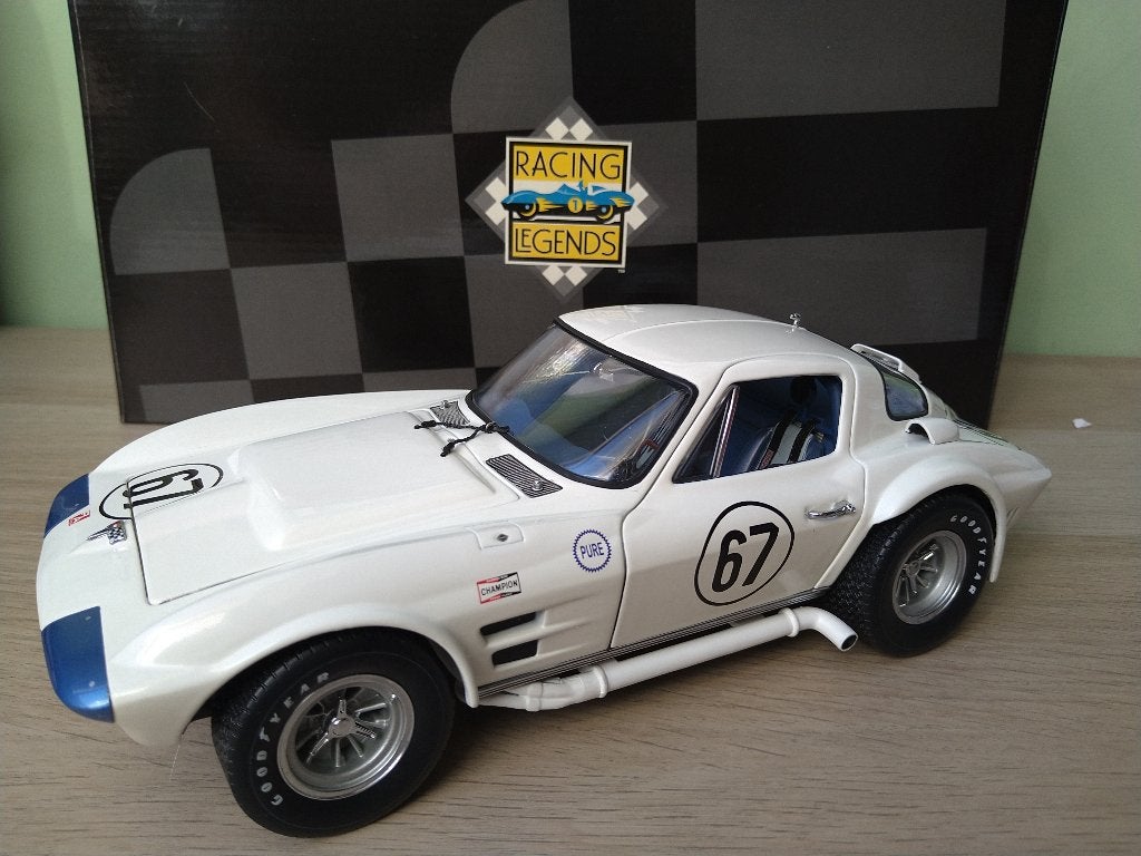 Exoto Corvette #67 1964 Grand Sport  Roger Penske 1:18, Verzenden, Nieuw, Auto, Overige merken
