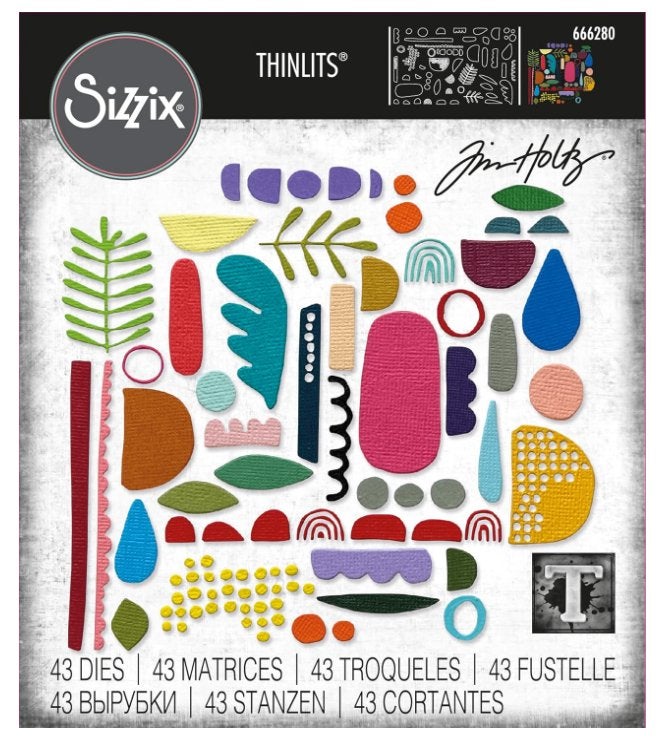 Sizzix Tim Holtz Thinlits Abstract Elements #666280, Verzenden, Nieuw