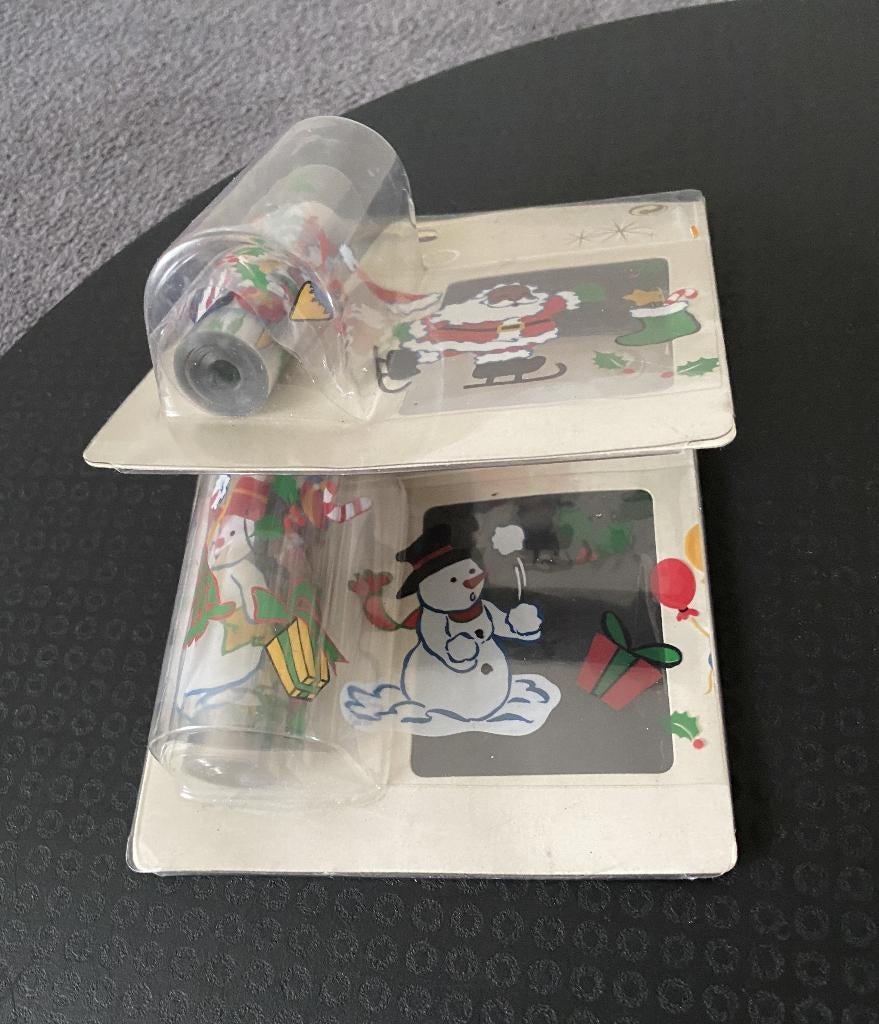 Kerst decoratie sticker-rol plakstrip voor bv op een raam, Ophalen of Verzenden, Nieuw