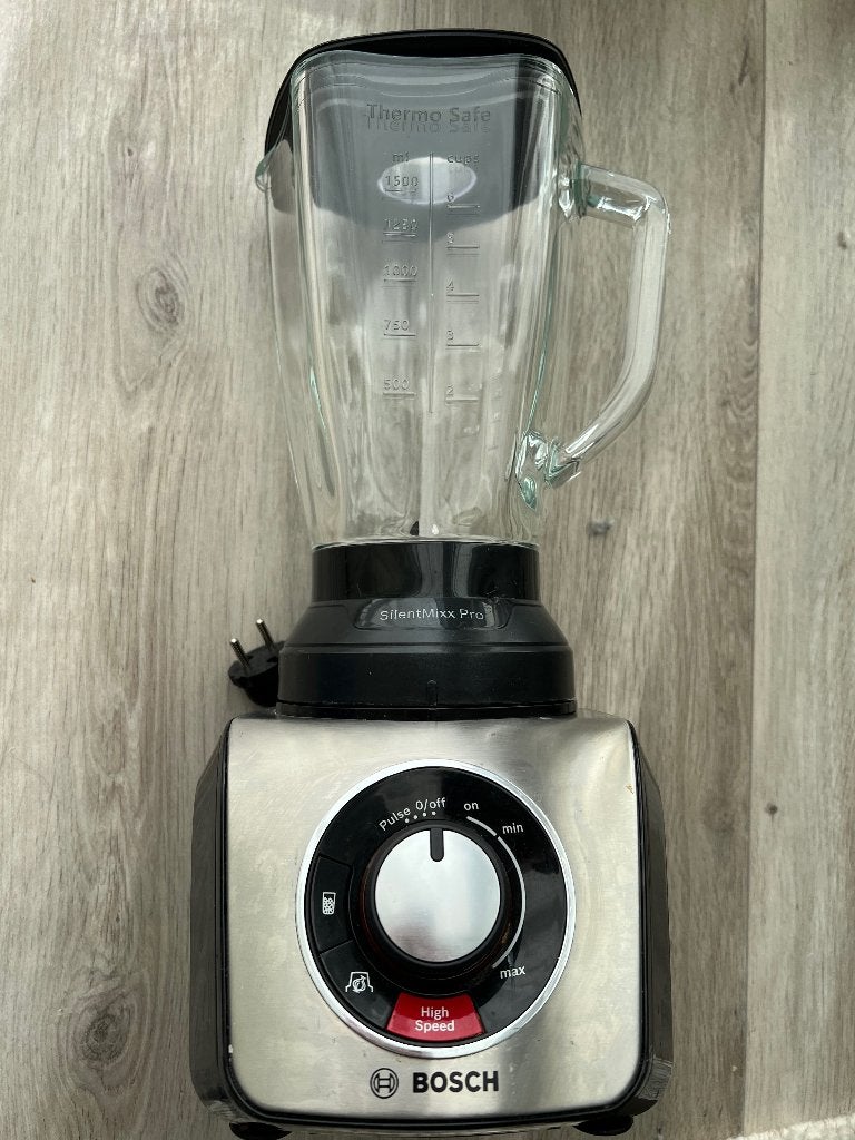 Bosch SilentMixx Pro blender, ThermoSafe jug, Witgoed en Apparatuur, Blenders, Ophalen of Verzenden, Zo goed als nieuw, Blender