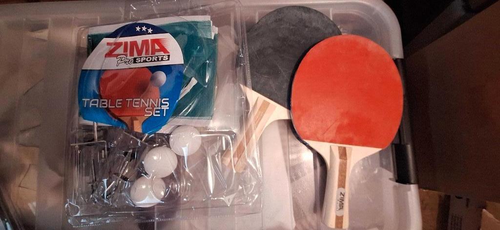 Ping Pong set Zima Sport, Sport en Fitness, Tafeltennis, Ophalen of Verzenden, Zo goed als nieuw, Net, Batje(s) of Balletje(s)