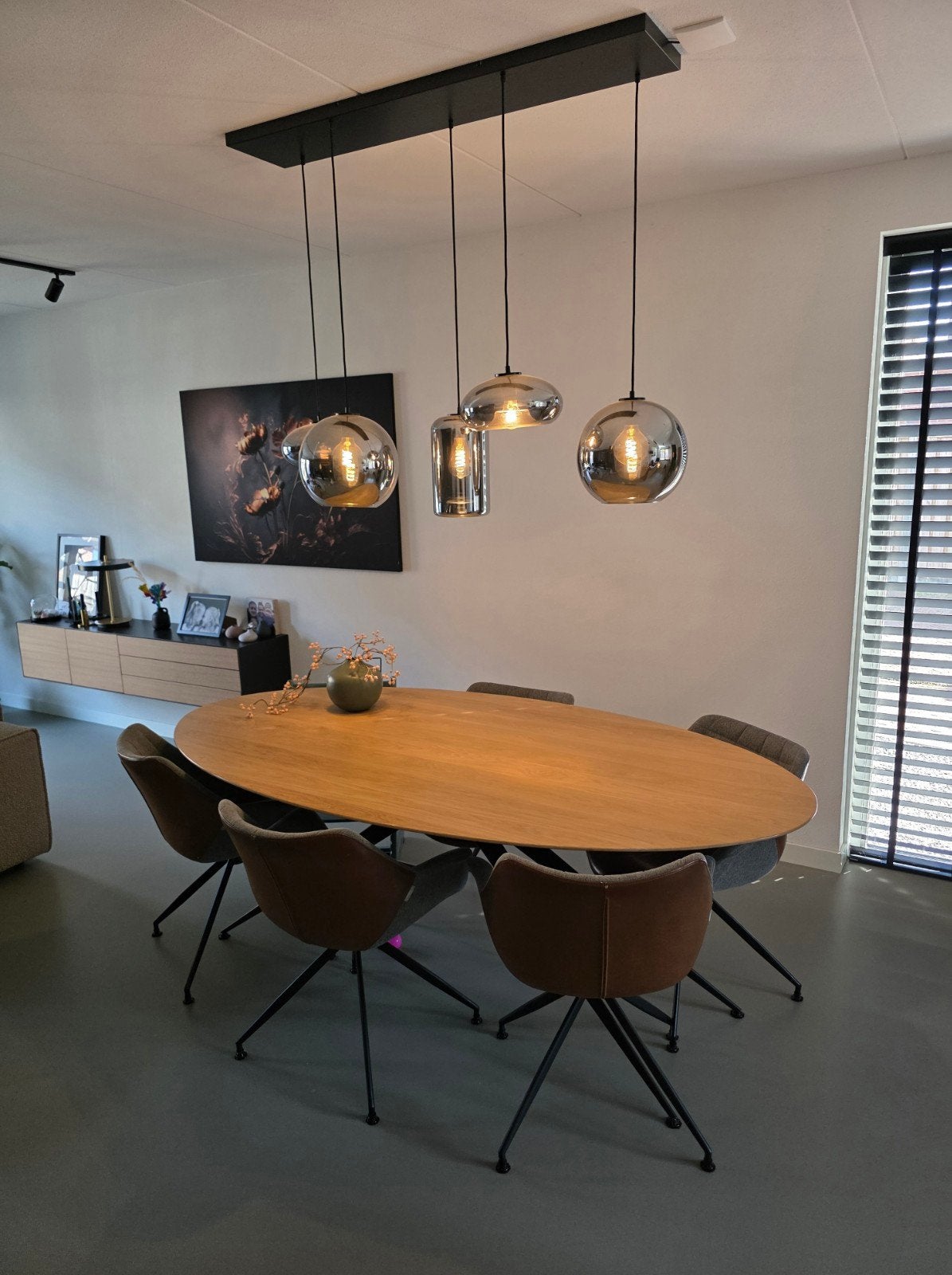 Bulbs by Eve hanglampen set - Smoke Grey, Ophalen, Zo goed als nieuw, Glas