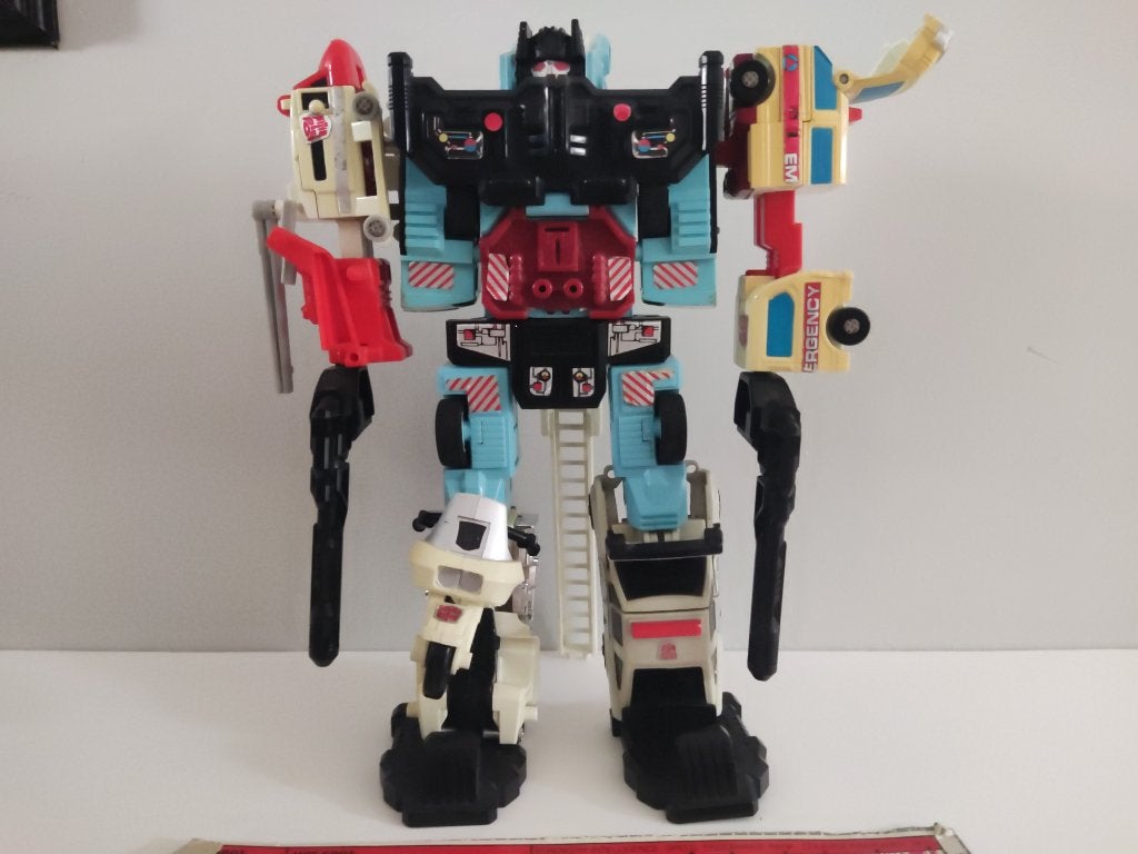 Transformers G1 Defensor 1986 | compleet + 4 Protectobots, Verzamelen, G1, Ophalen of Verzenden, Gebruikt, Autobots
