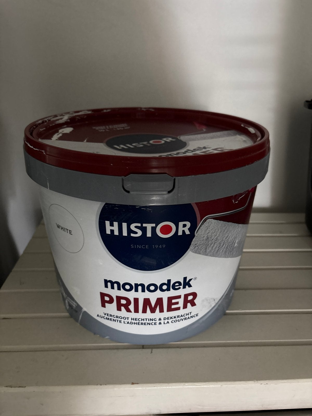 Histor Monodek Primer Wit - 90% vol 10 Liter, Gebruikt, 5 tot 10 liter, Wit, Ophalen of Verzenden