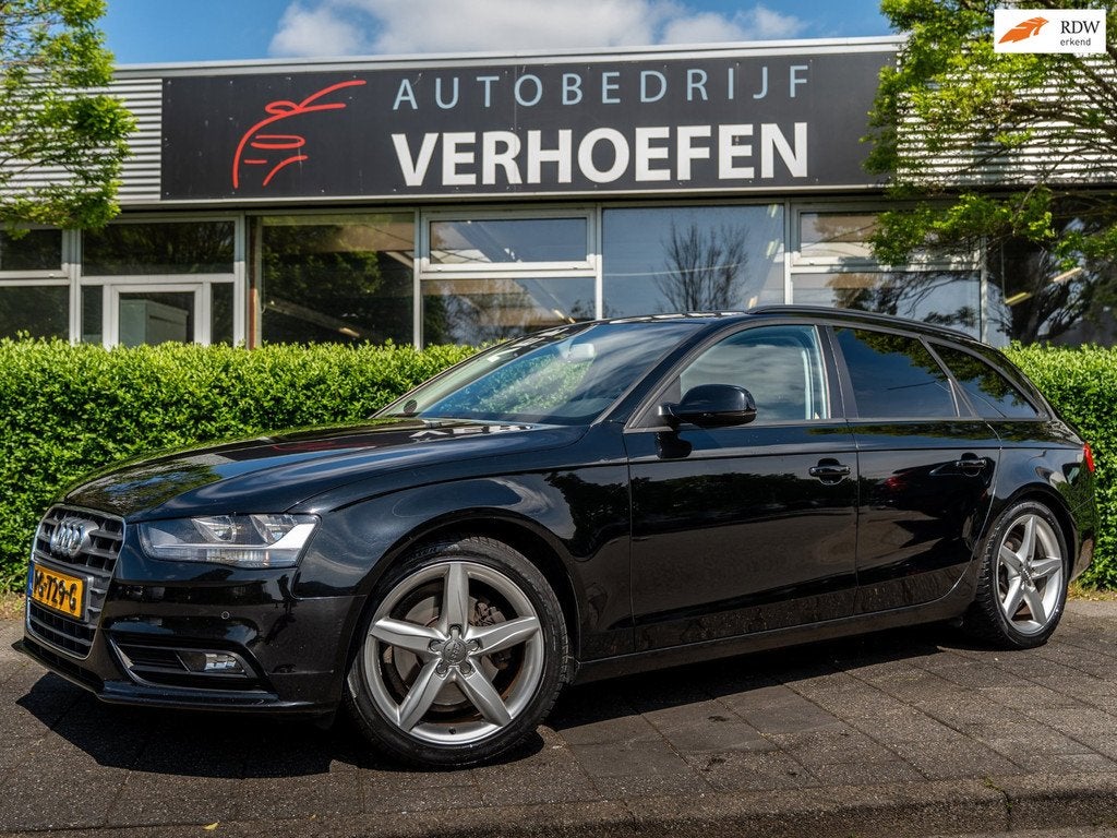 Audi A4 Avant 2.0 TDI S-LINE - AUTOMAAT - STOEL VERW - CLIMA, Euro 5, Gebruikt, Zwart, 4 cilinders
