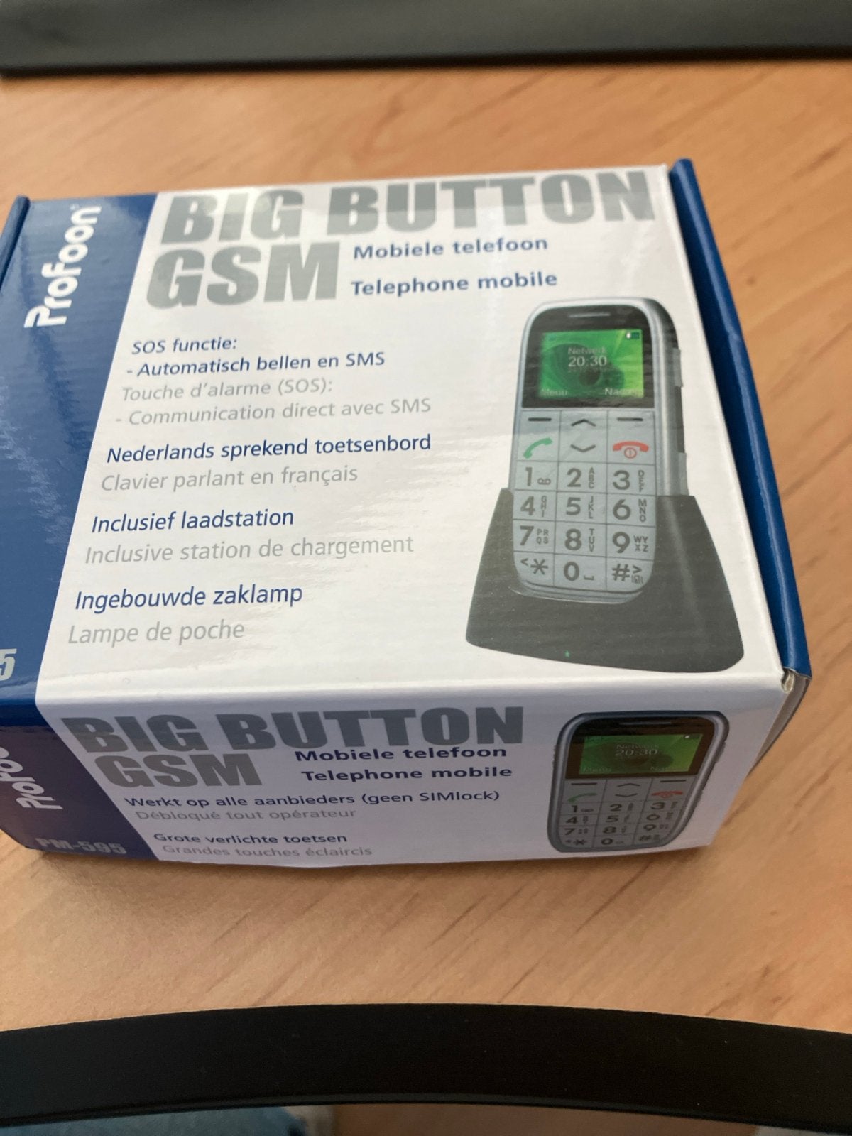 Profone Big Button GSM Mobiele Telefoon PM-595, Telecommunicatie, Ophalen, Geen camera, Nieuw, Klassiek of Candybar