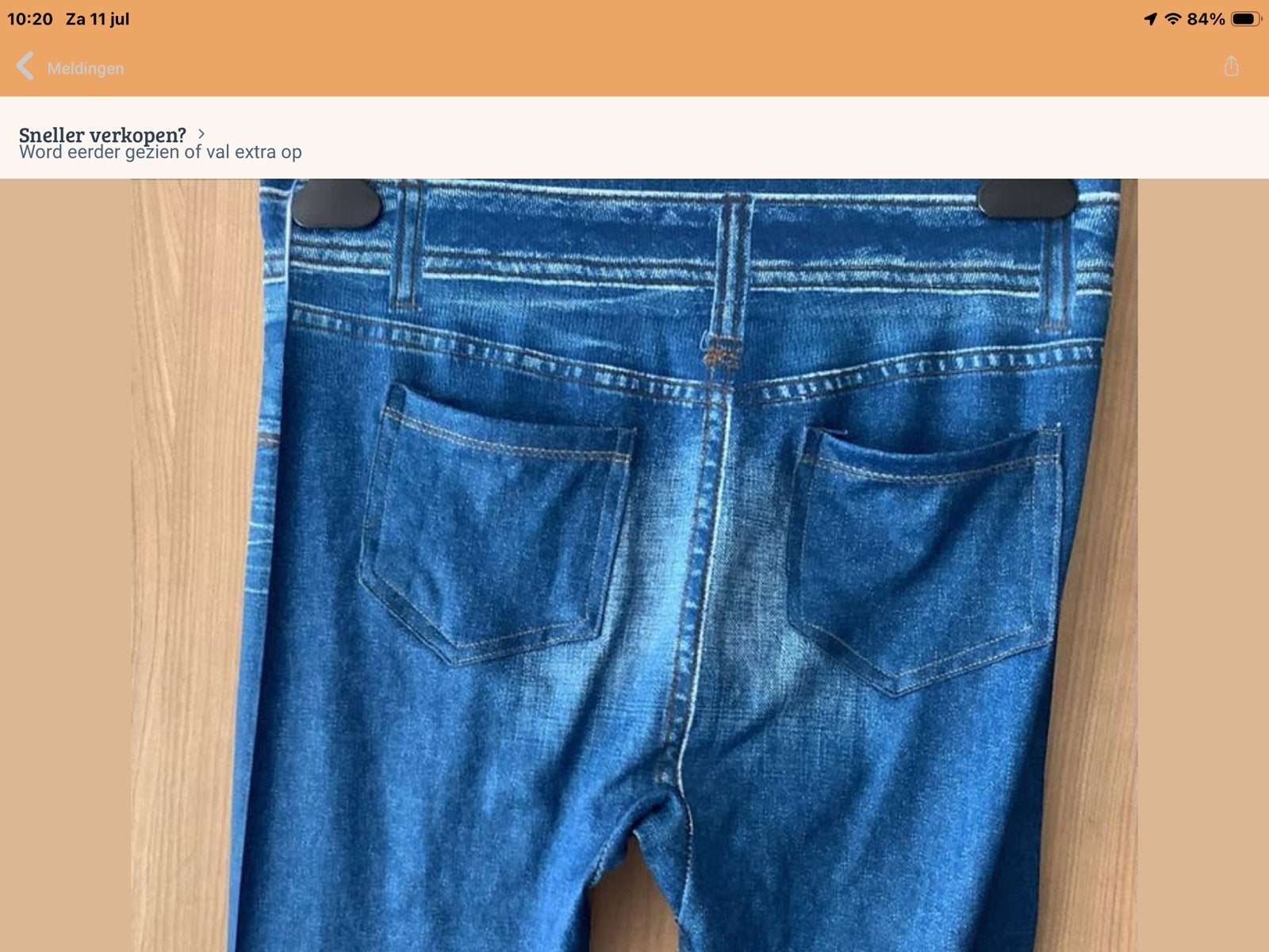 Instap broek. // Tregging.    mt M.  Spijkerlook!, Legging, Nieuw, Maat 40/42 (M), Verzenden